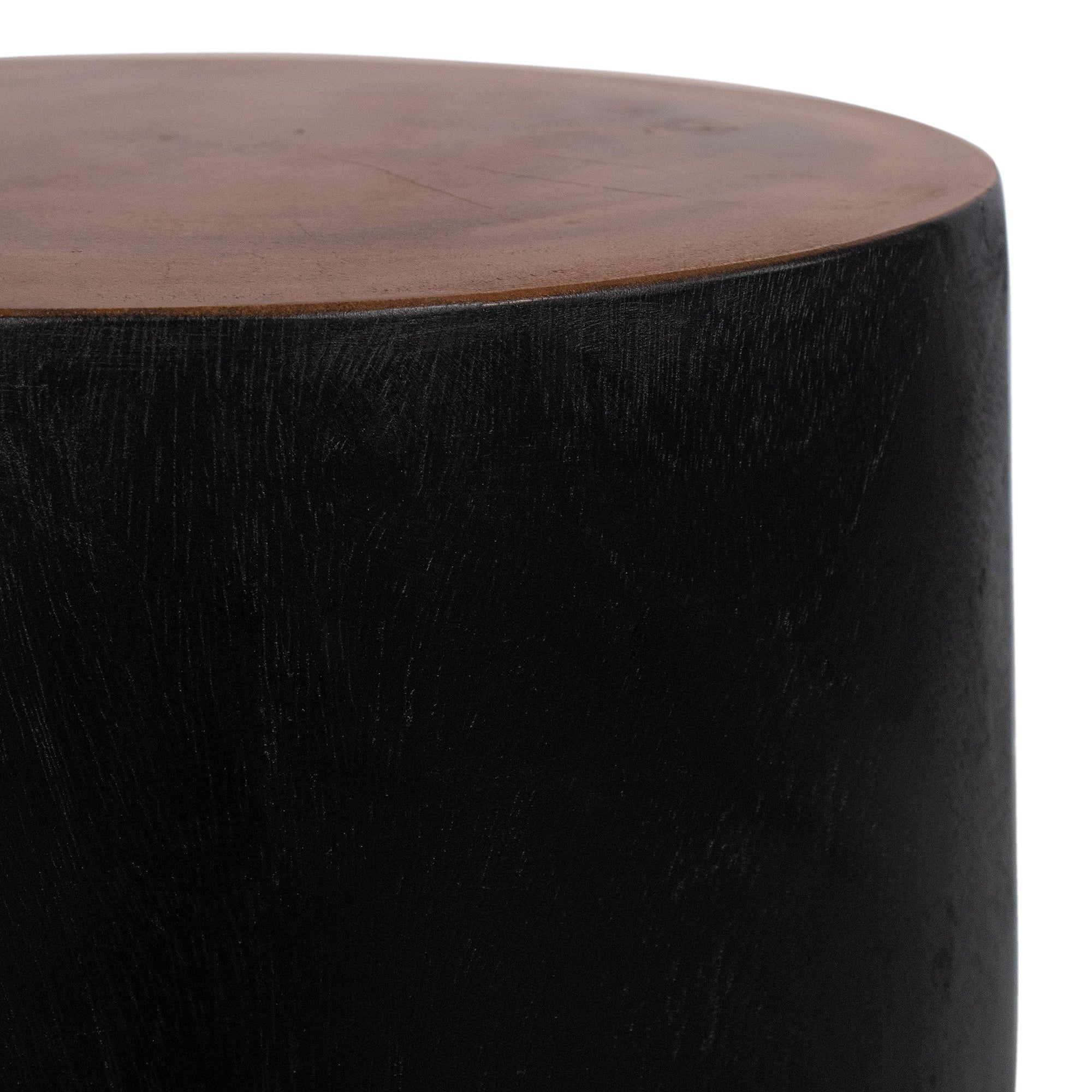 Kaia Munggur Wood Tree Stump Side Table | East at Main