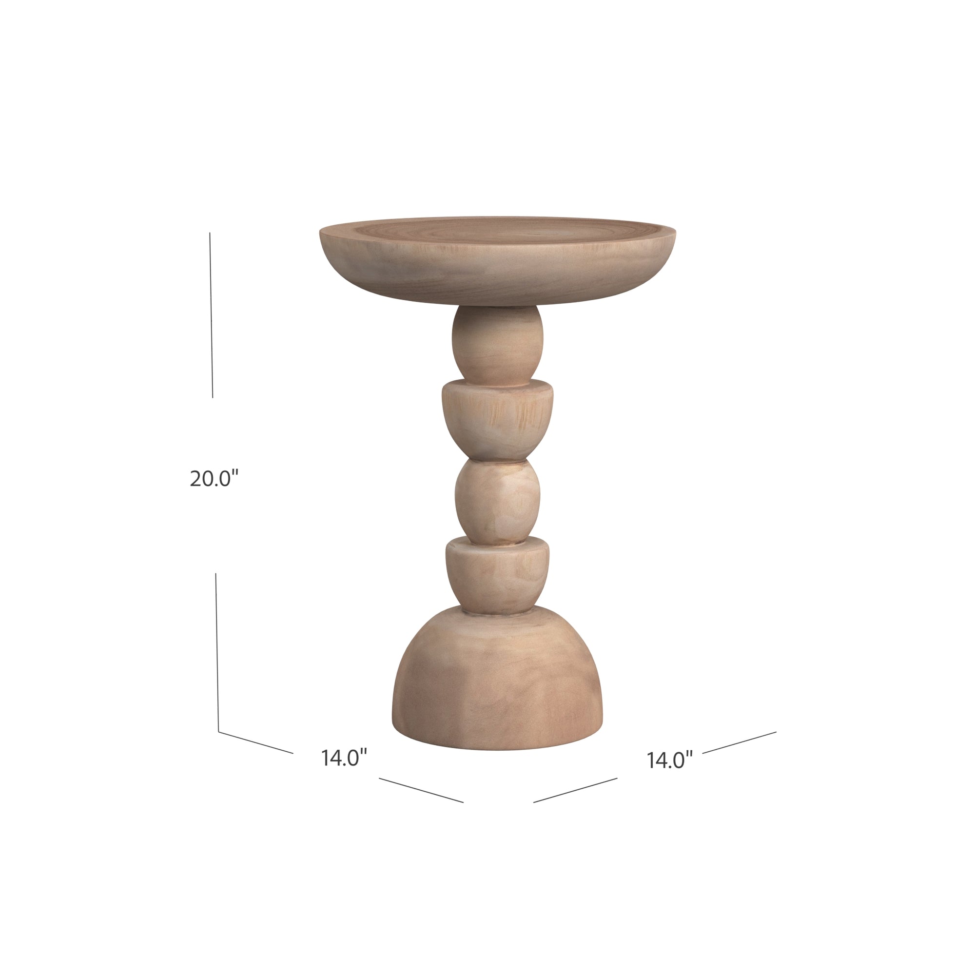 Zara 14" Abstract Side Table