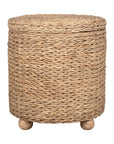 Delilah Round Woven Storage Side Table