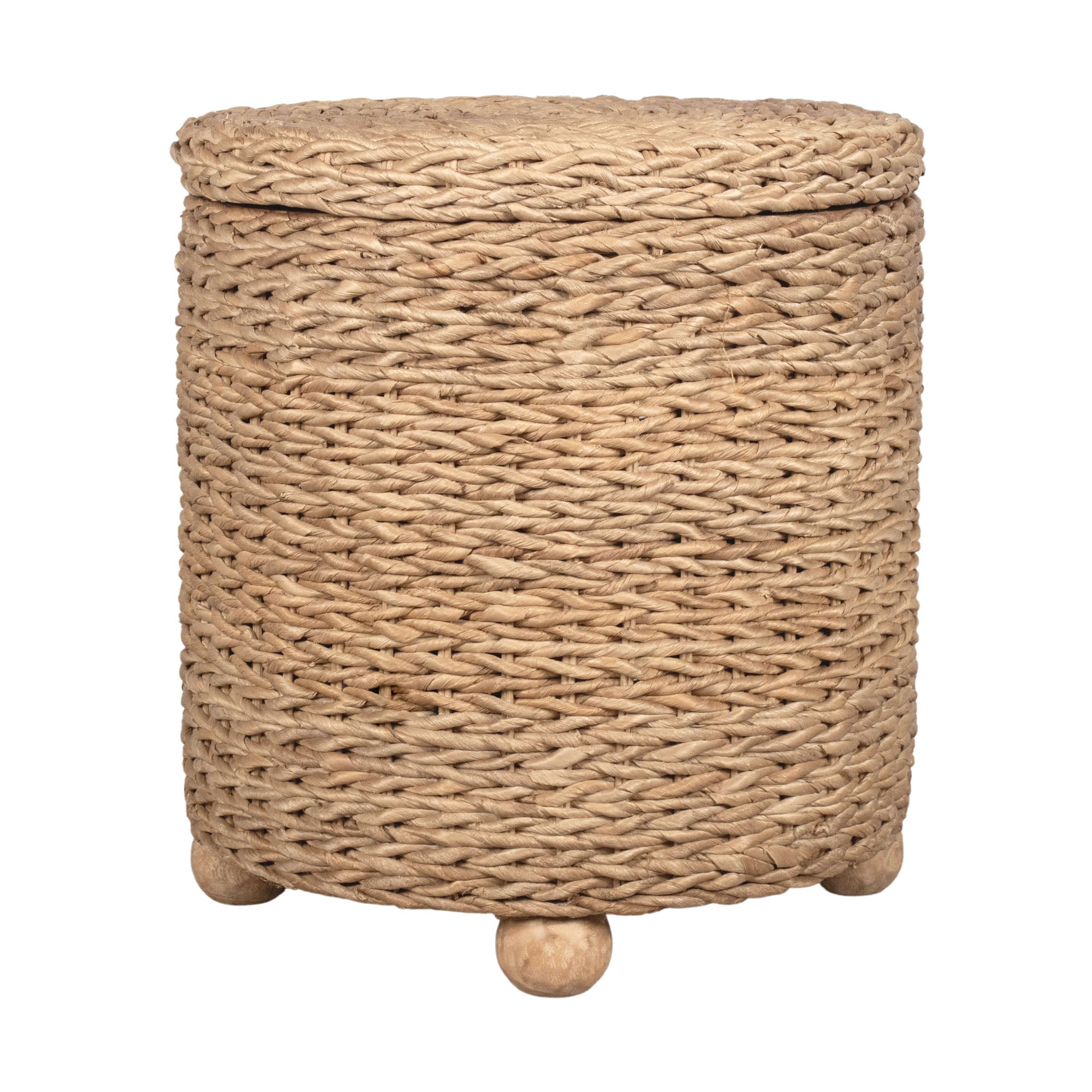 Delilah Round Woven Storage Side Table