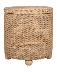 Delilah Round Woven Storage Side Table