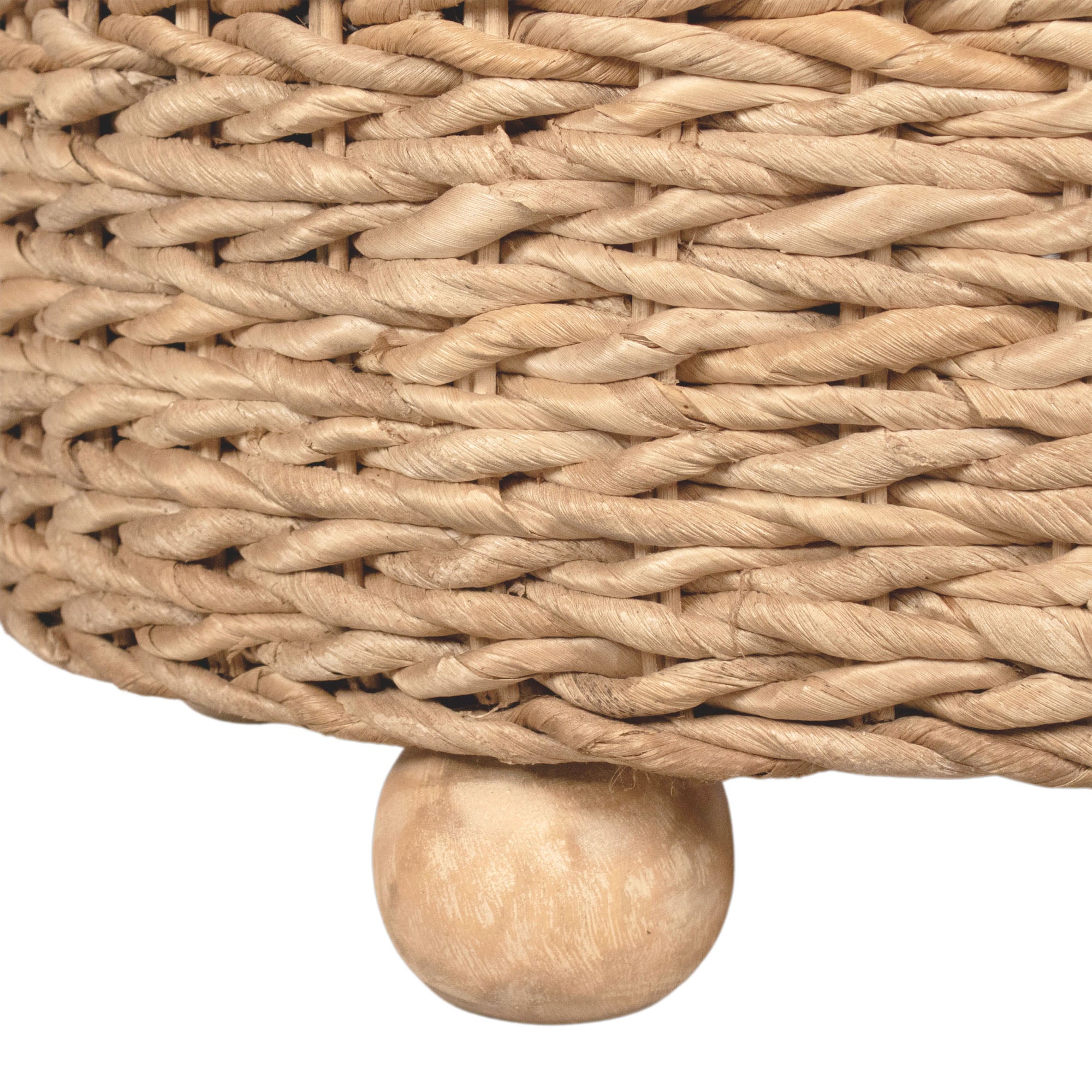 Delilah Round Woven Storage Side Table