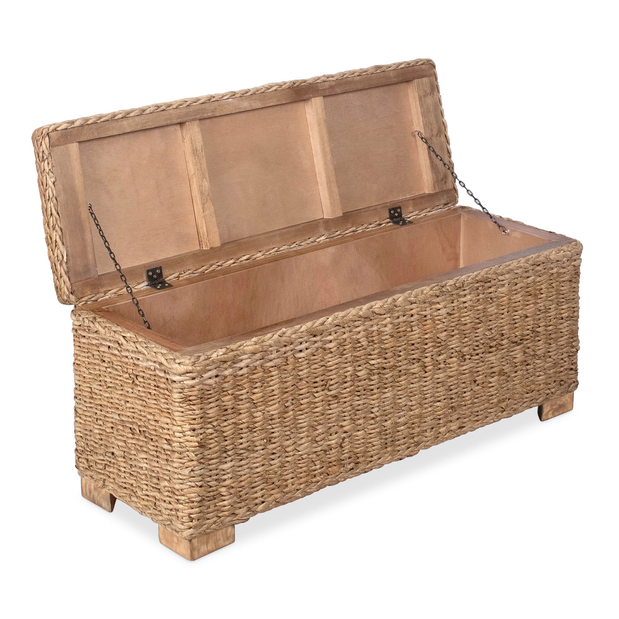 Daria Woven Abaca Storage Bench