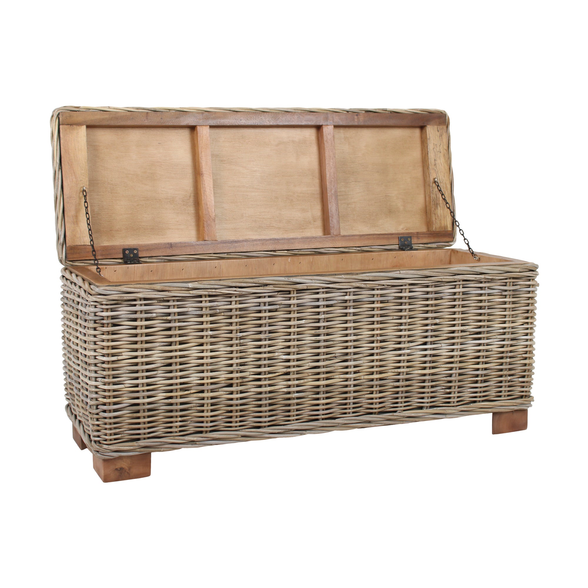 Daria Woven Abaca Storage Bench