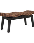 Myra Rattan Wave Bench