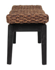 Myra Rattan Wave Bench