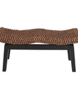 Myra Rattan Wave Bench