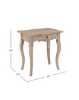 Benton 26" Solid Wood 1-Drawer Accent Table Solid Wood nightstand