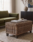 Odessa Handwoven Rattan Storage Coffee Table