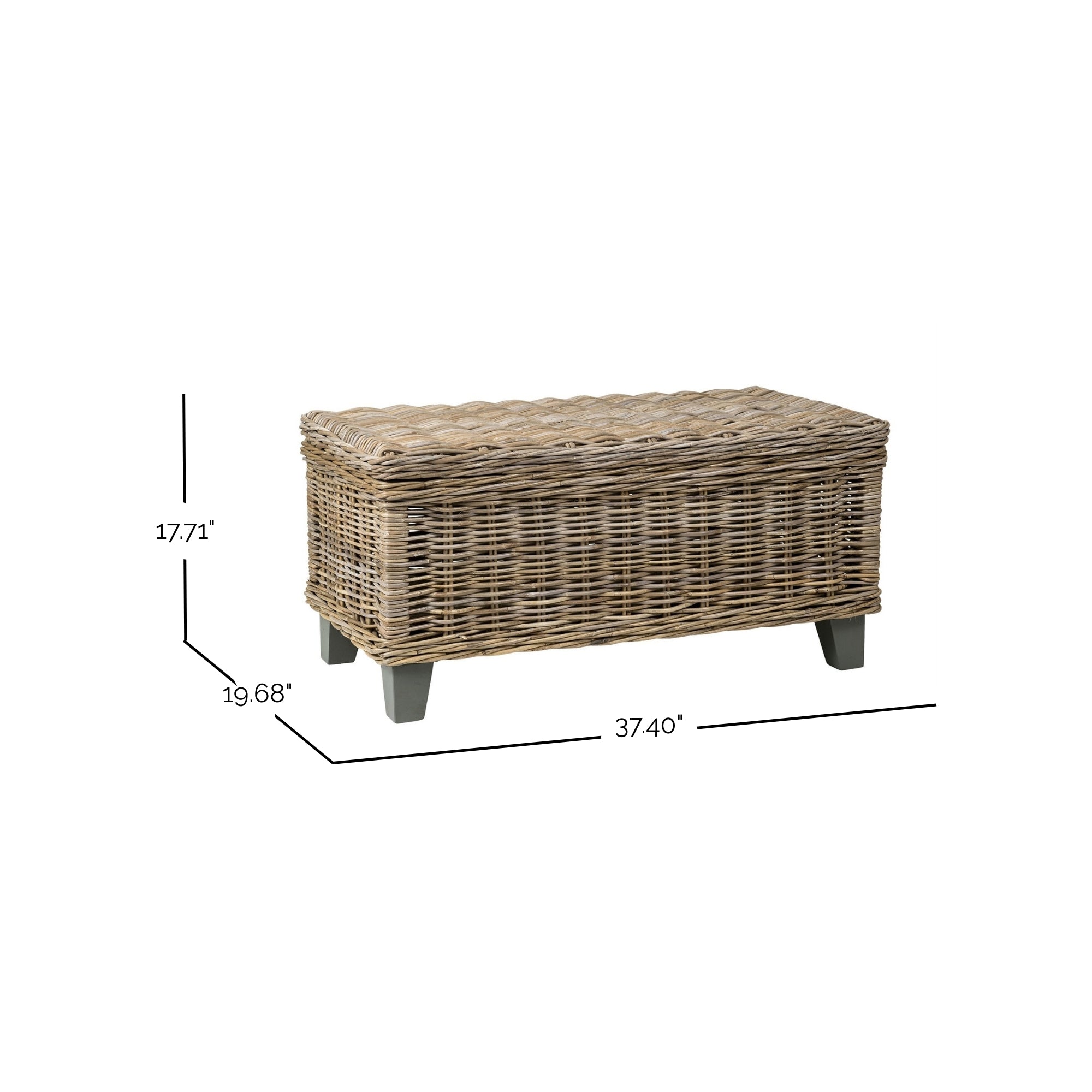 Odessa Rattan Storage Coffee Table