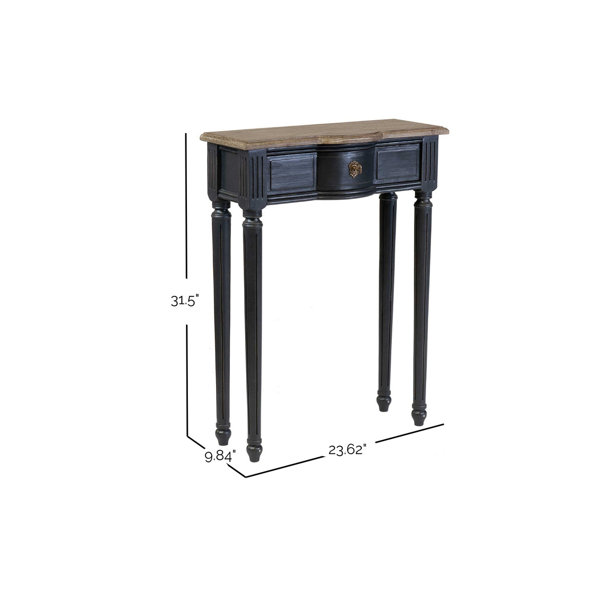 Josephine Narrow Solid Wood Console Table
