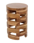 Lorena Round Teak Accent Table