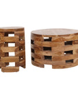 Lorena Round Teak Accent Table