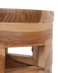 Lorena Round Teak Accent Table