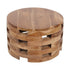 Brown Lorena 24" Round Teak Coffee Table Teak Wood coffee table