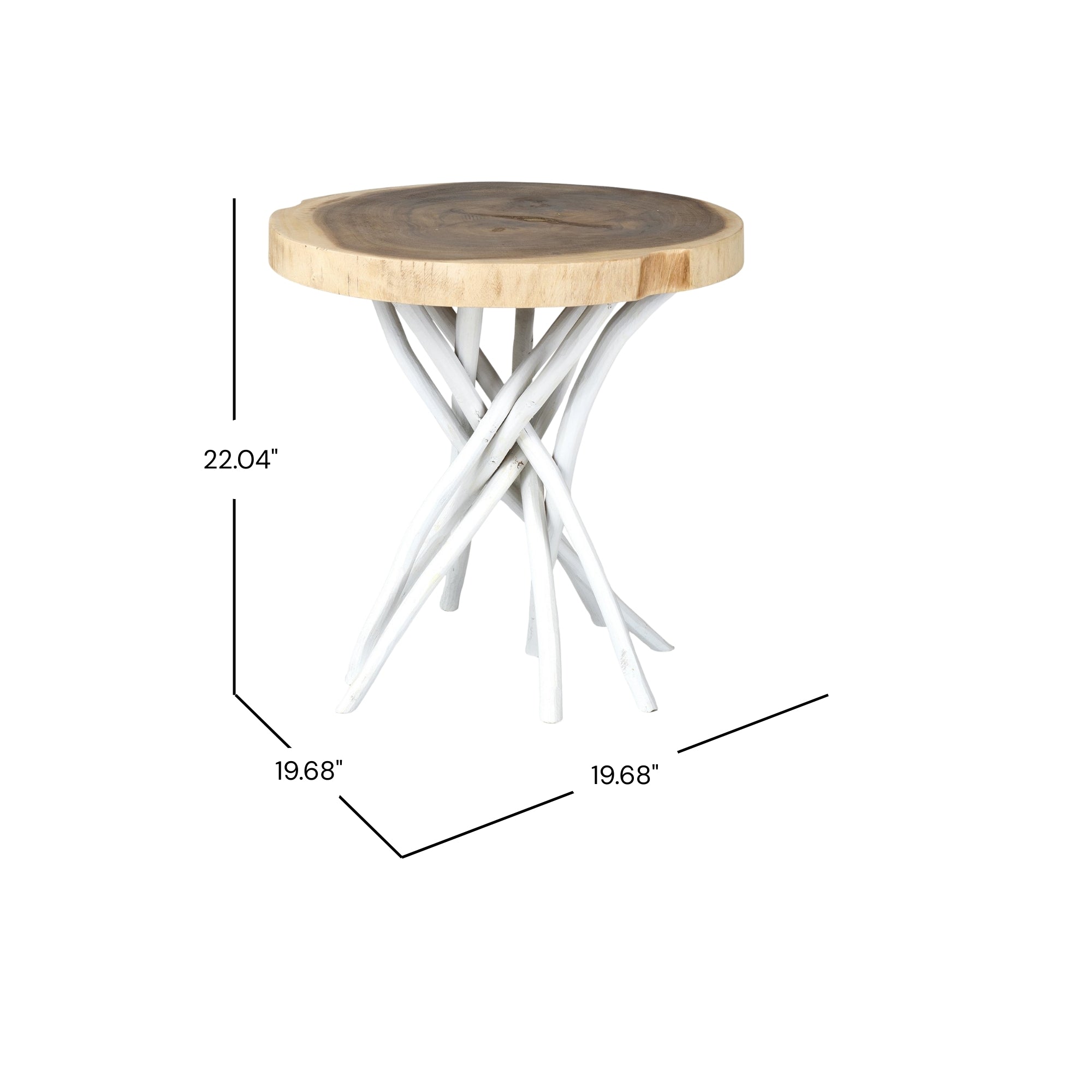 Merrill Teak Branch Accent Table