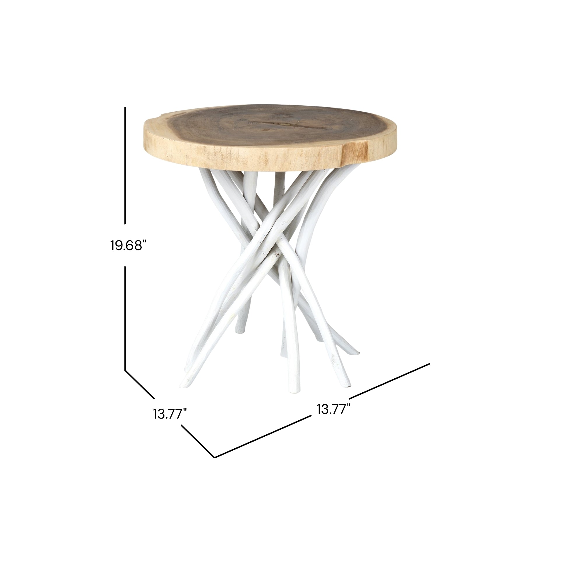 Merrill Teak Branch Accent Table