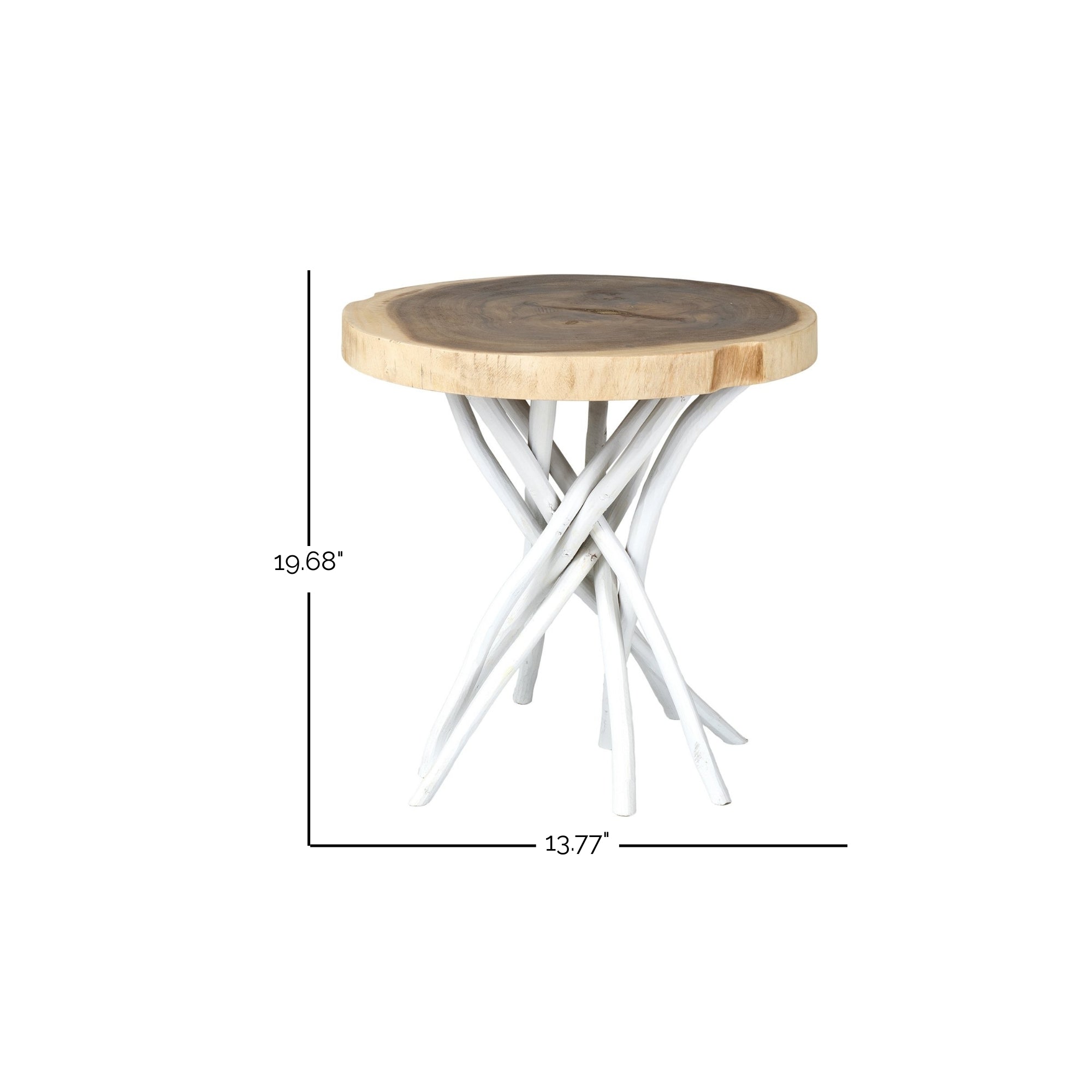 Merrill Teak Branch Accent Table