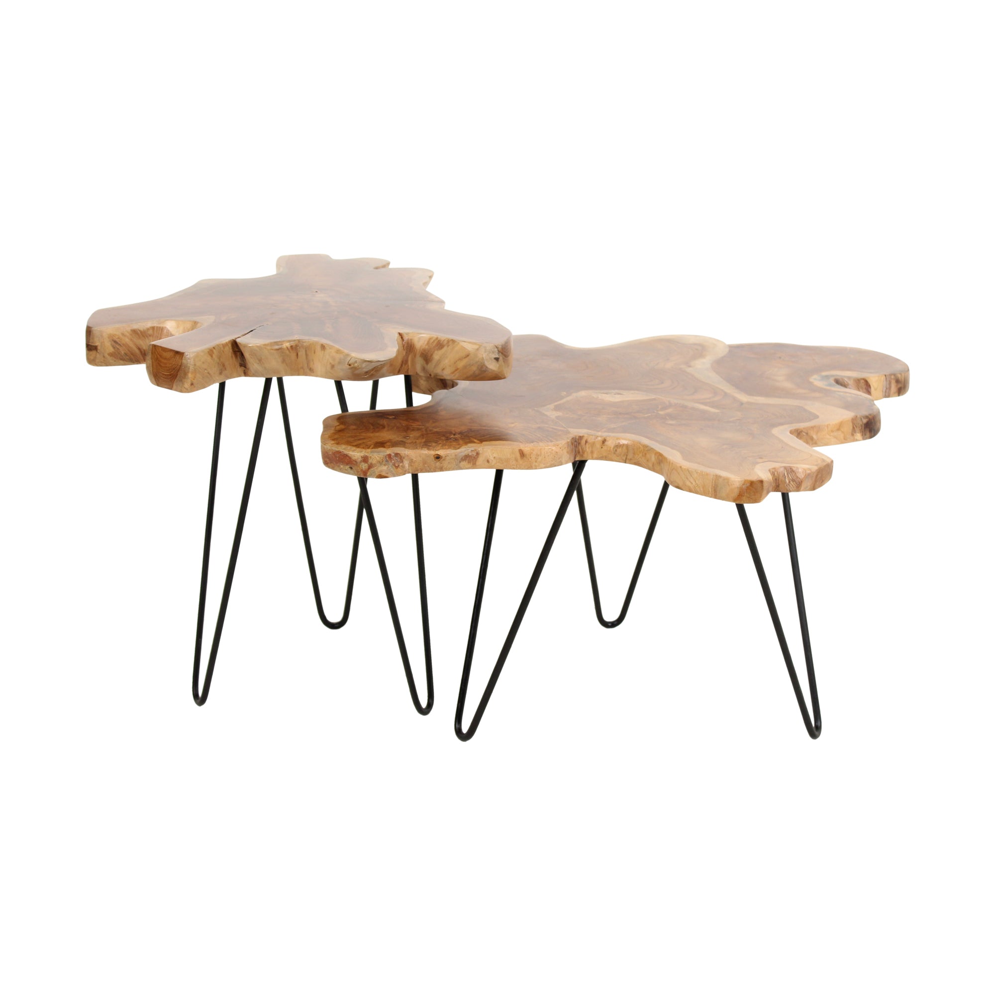 Skye Live Edge Teak Accent Table