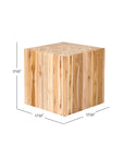 Harper Teak Block Accent Table