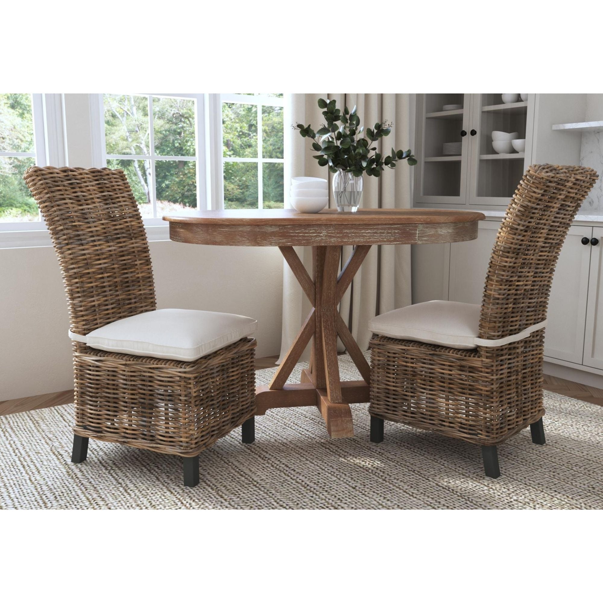 Odessa Rattan Dining Chairs (Set of 2)