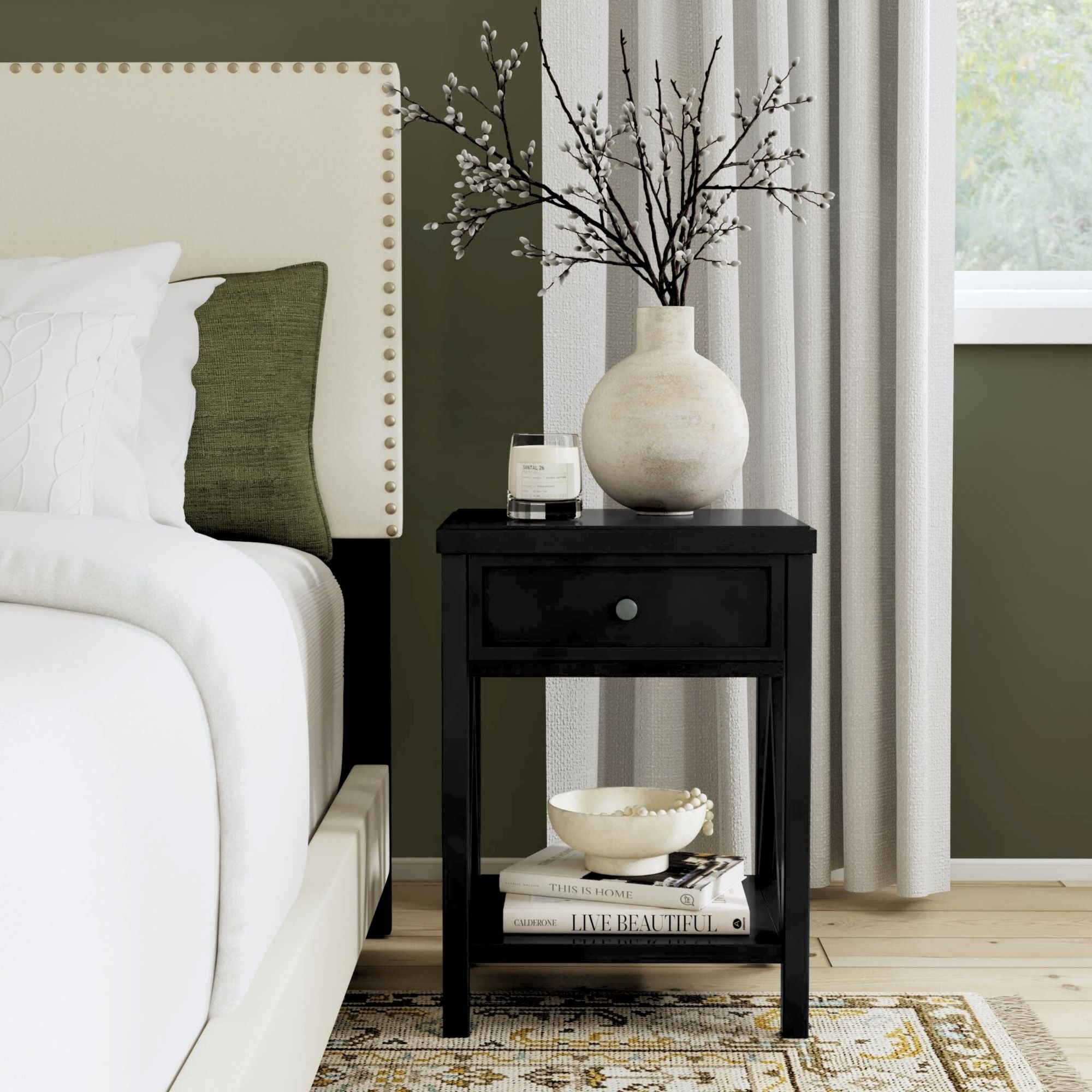Wright 1 Drawer Nightstand