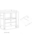 Hooper 2 Drawer Side Table