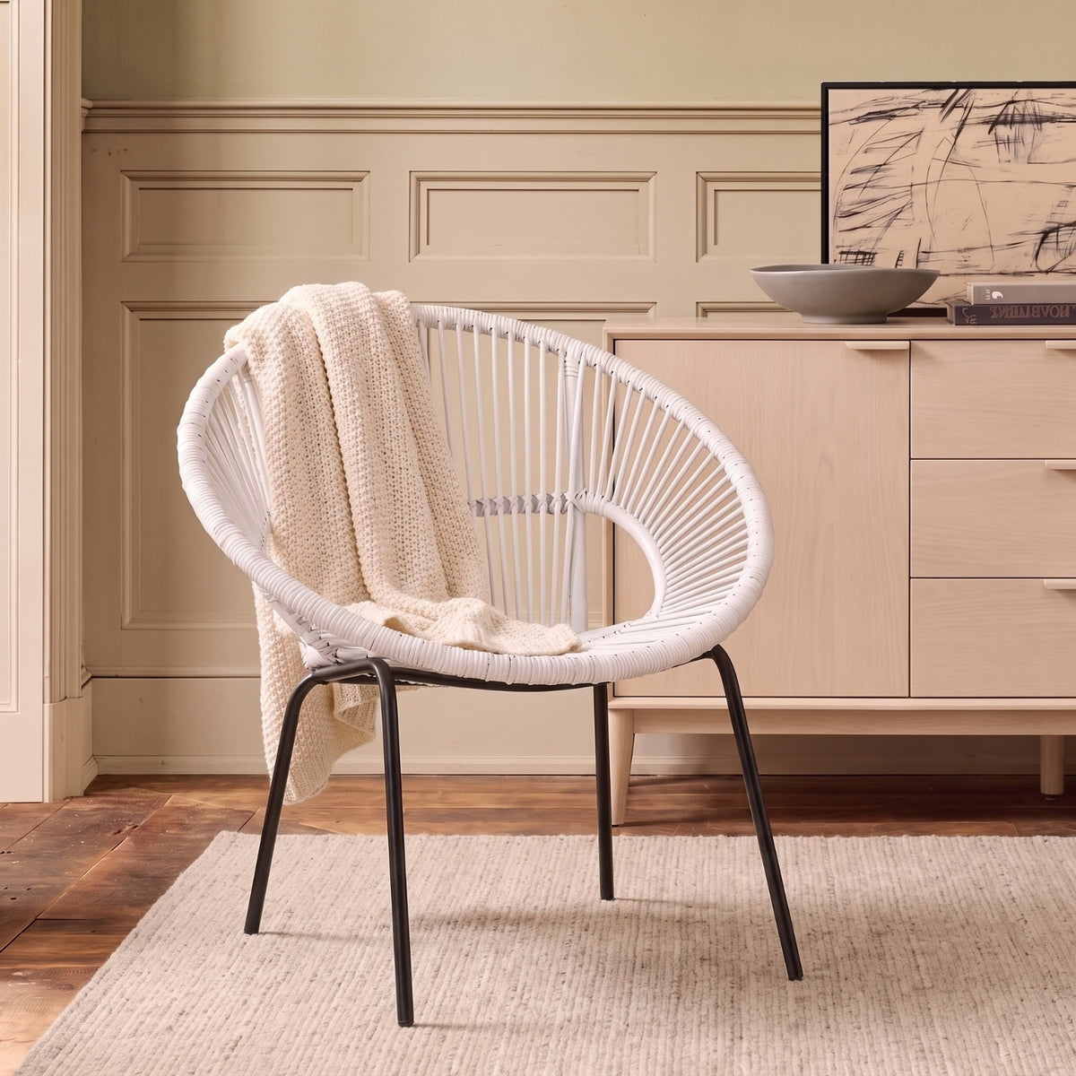 Marella Handwoven Rattan Accent Chair