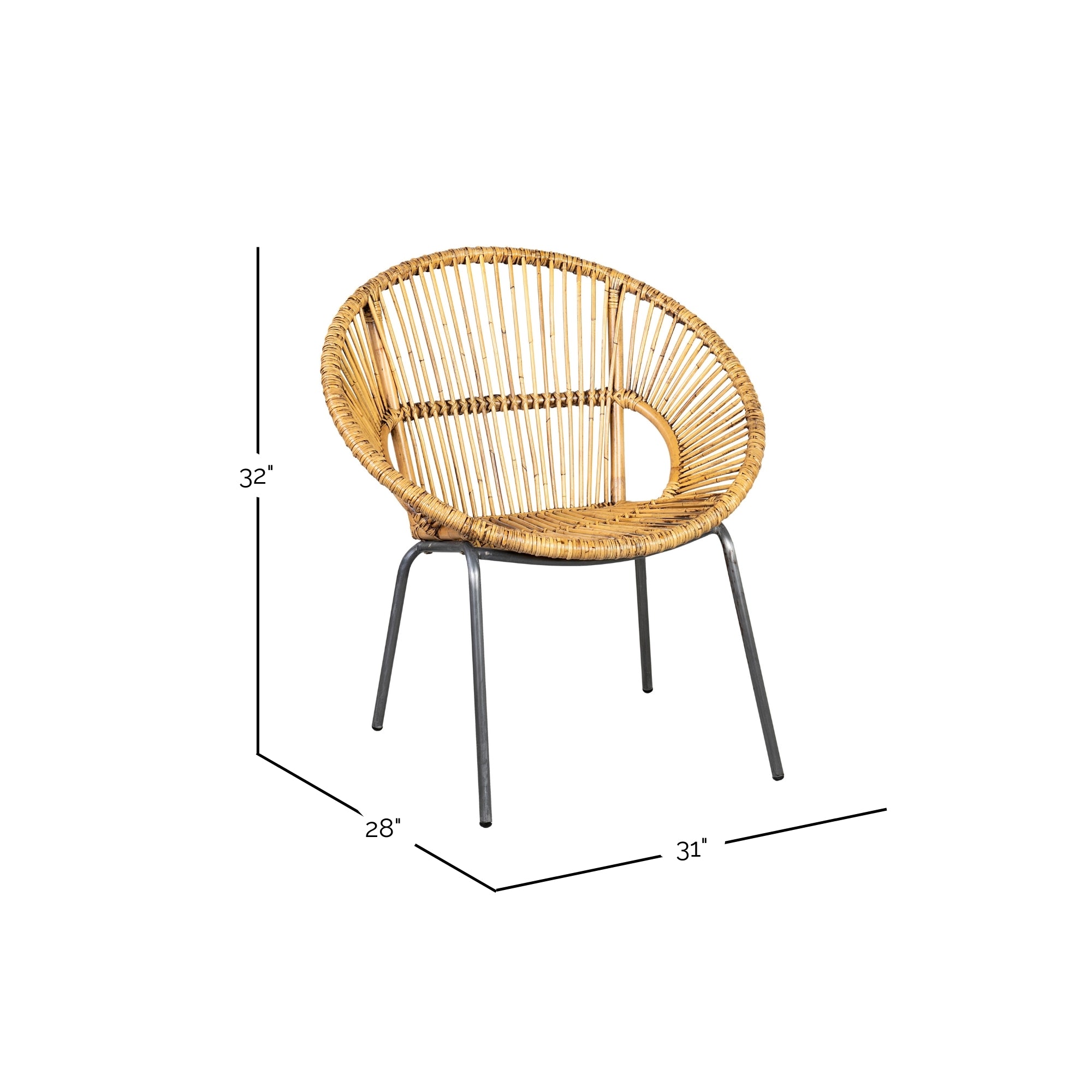 Marella Rattan Accent Chair