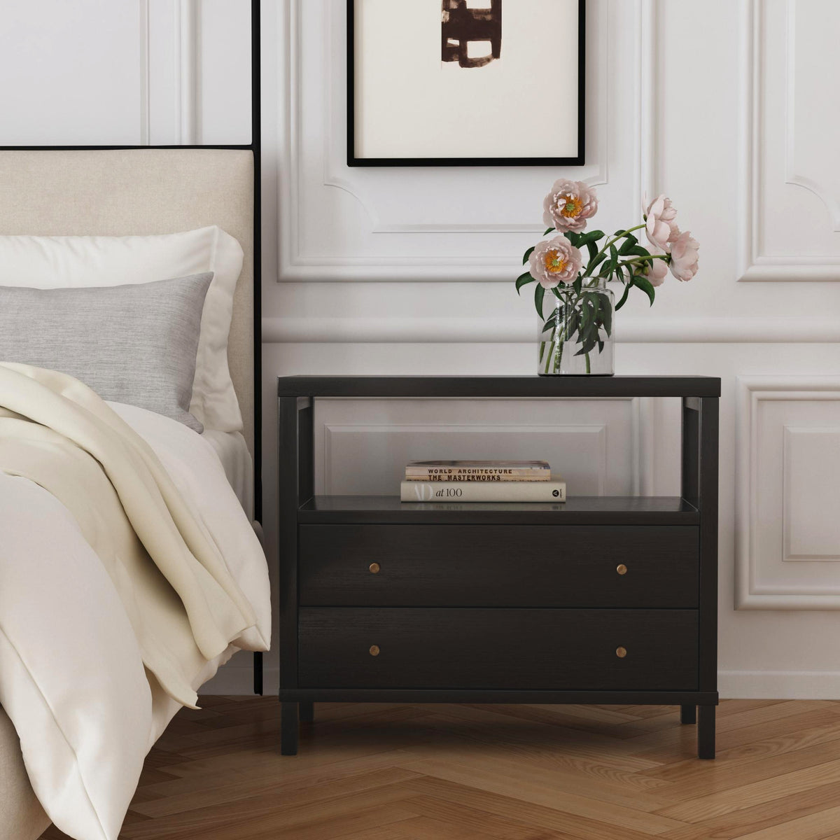 Contemporary 2-Drawer Nightstand: Gemma - Stylish Storage Solution ...