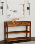 Jade Console Table with Storage