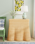 Betty Skirted Rattan Console Table