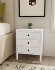 Webb 3 Drawer Solid Wood Nightstand