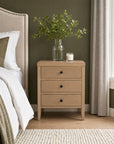 Webb Solid Wood 3-Drawer Nightstand
