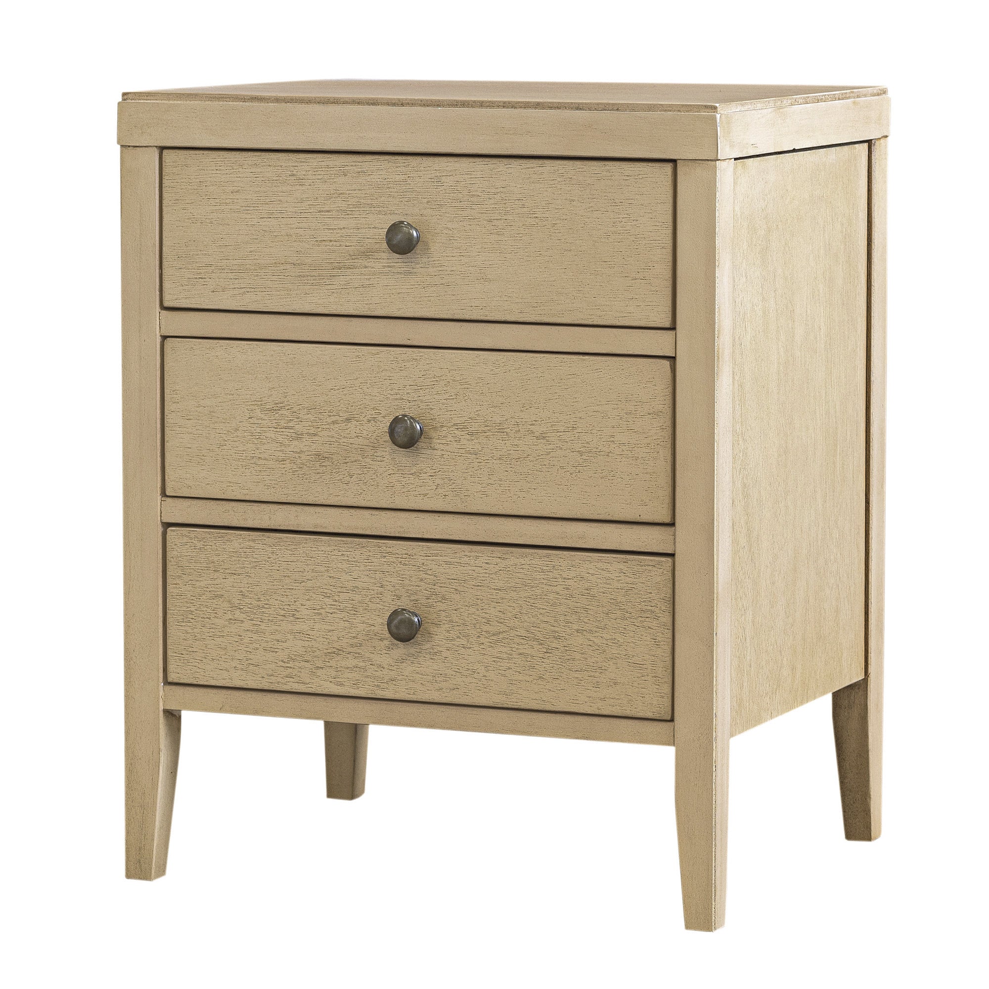 Webb 3 Drawer Solid Wood Nightstand