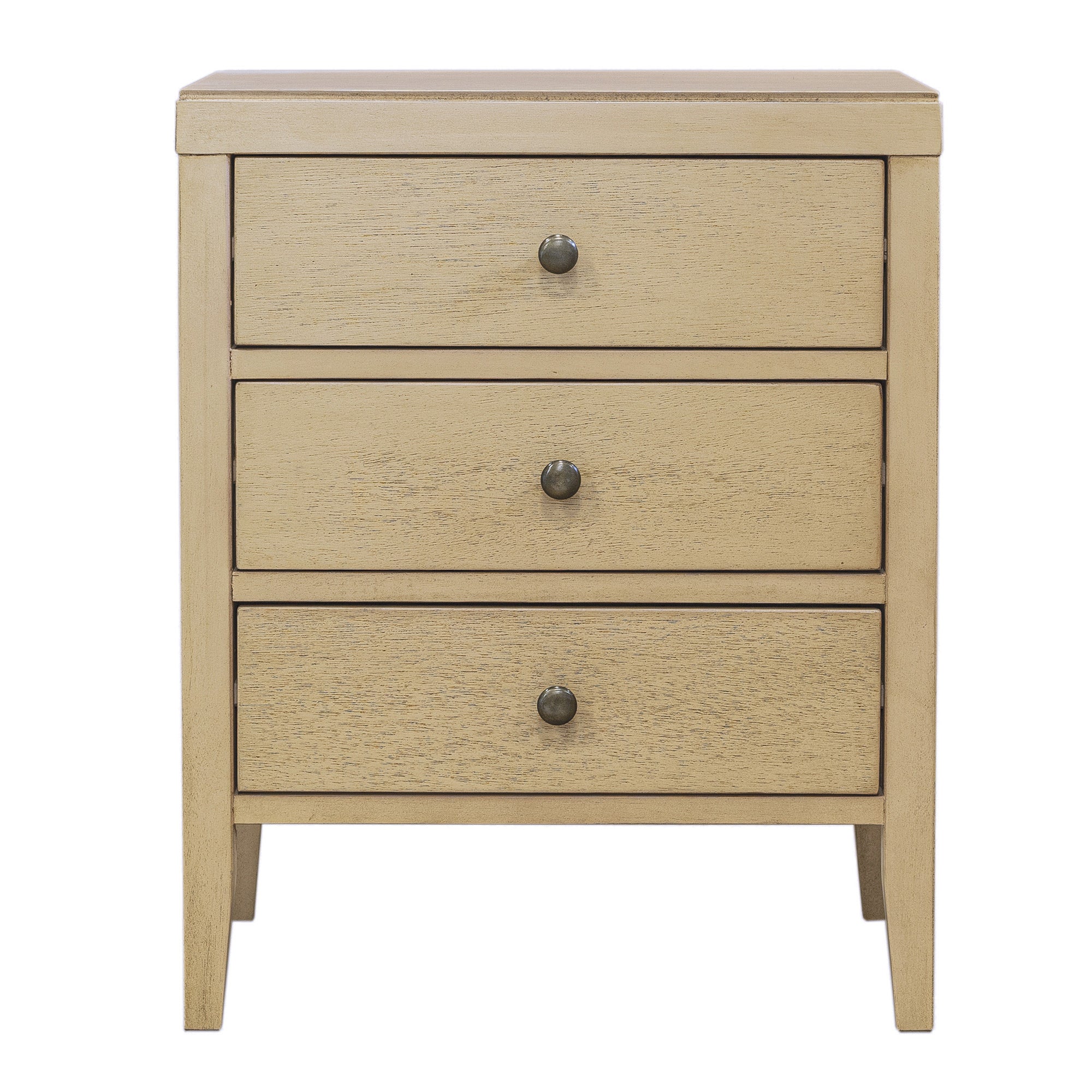 Webb 3 Drawer Solid Wood Nightstand
