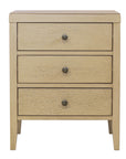 Webb 3 Drawer Solid Wood Nightstand