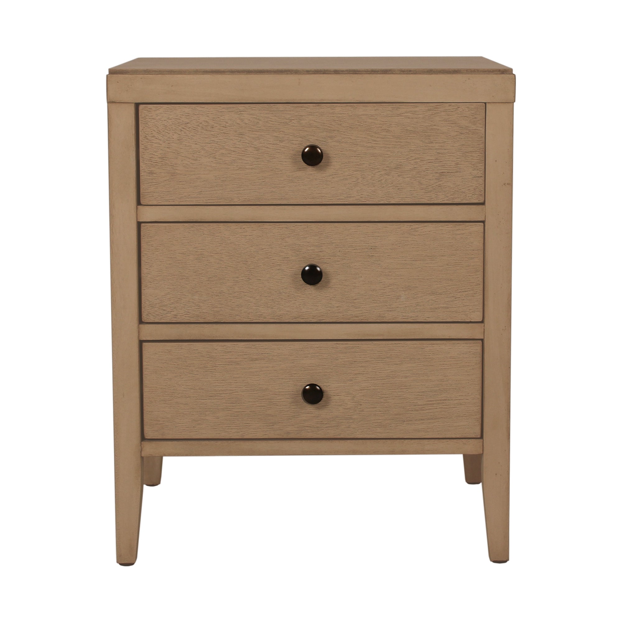 Webb 3 Drawer Solid Wood Nightstand