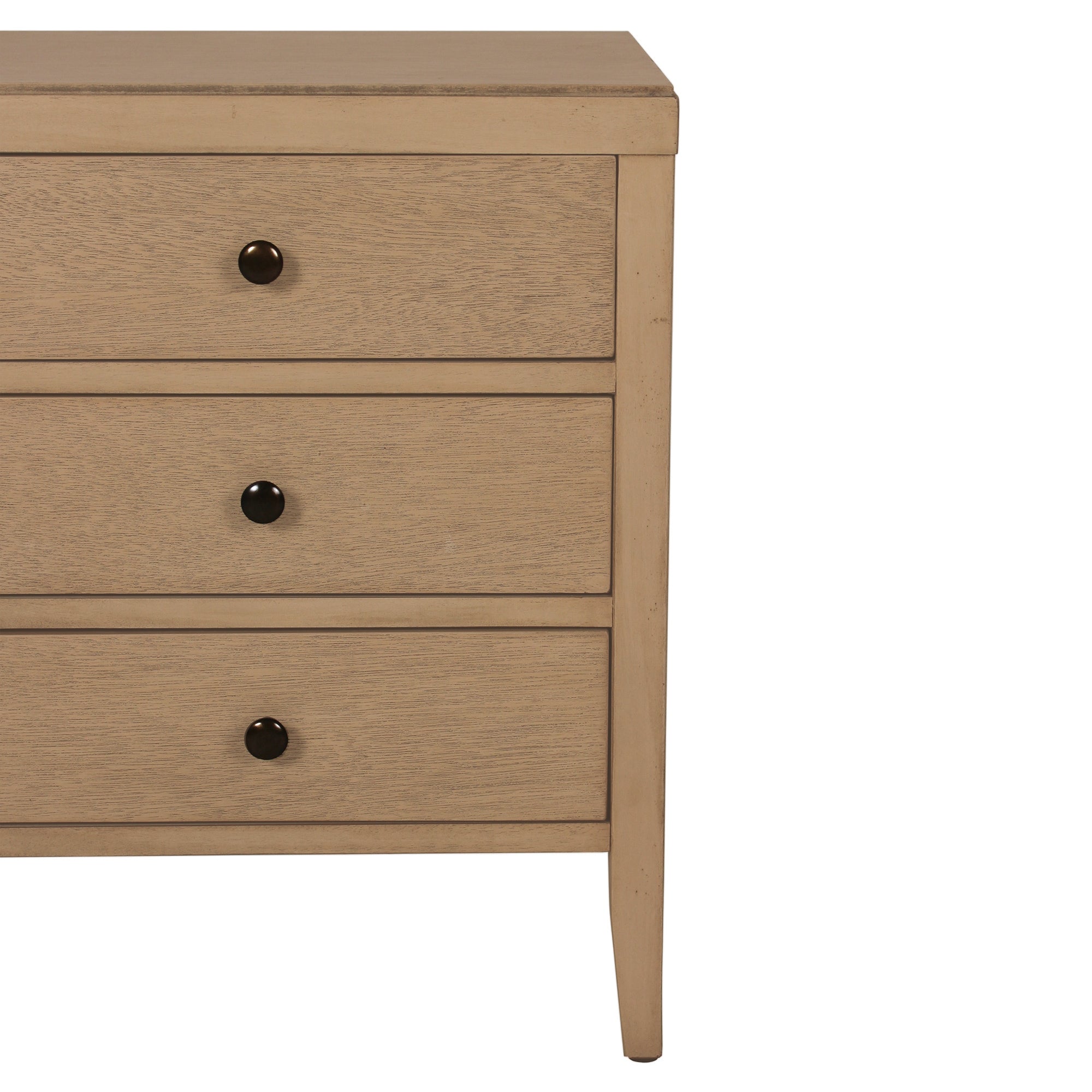 Webb 3 Drawer Solid Wood Nightstand