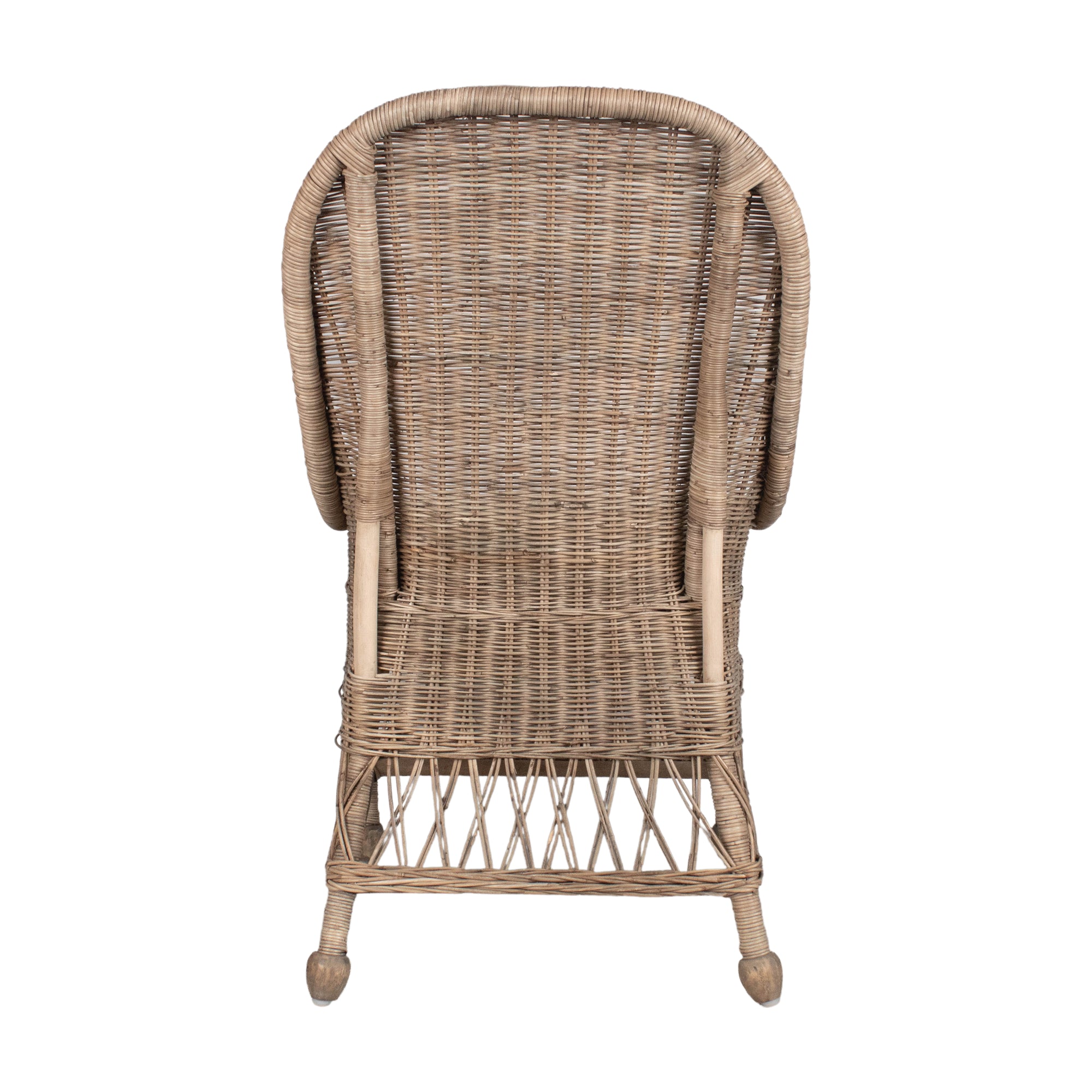 Marietta Curved Back Rattan Dining Chair Solid Wood dining chair