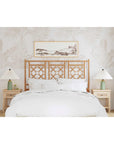 Annalisa Rattan Lattice Back Headboard