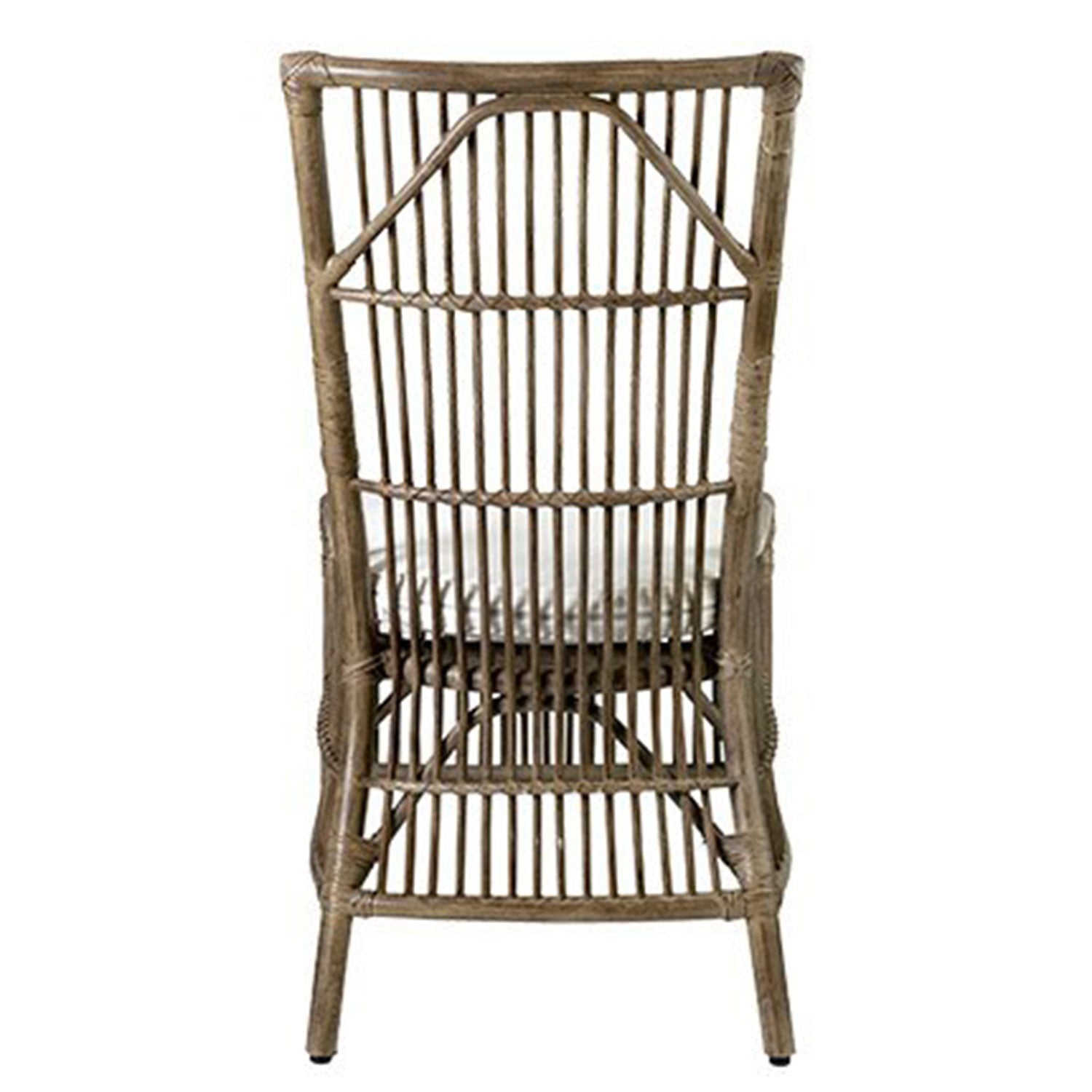 Edie Rattan Dining Chairs with Cushion, Set of 2