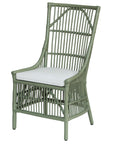 Edie Rattan Dining Chairs with Cushion, Set of 2