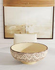 Indigo Road by Egypt Sherrod x East at Main Anya Terracotta Abstract Decorative Bowl