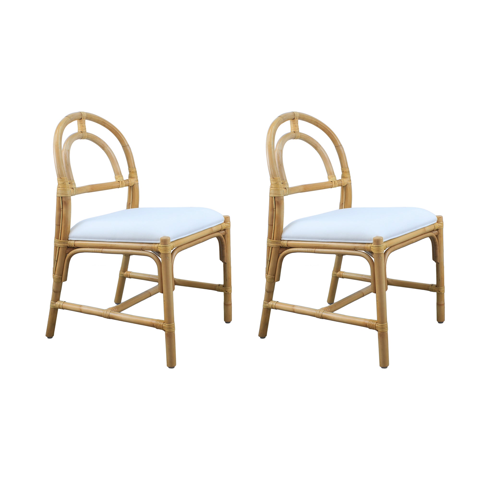 Arched Rattan Dining Chair (Set of 2)