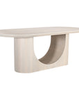 Celeste Arch Base 84"W Oval Dining Table