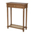 Brown Lila Fluted Leg 24" Console Table Bayur Wood console table