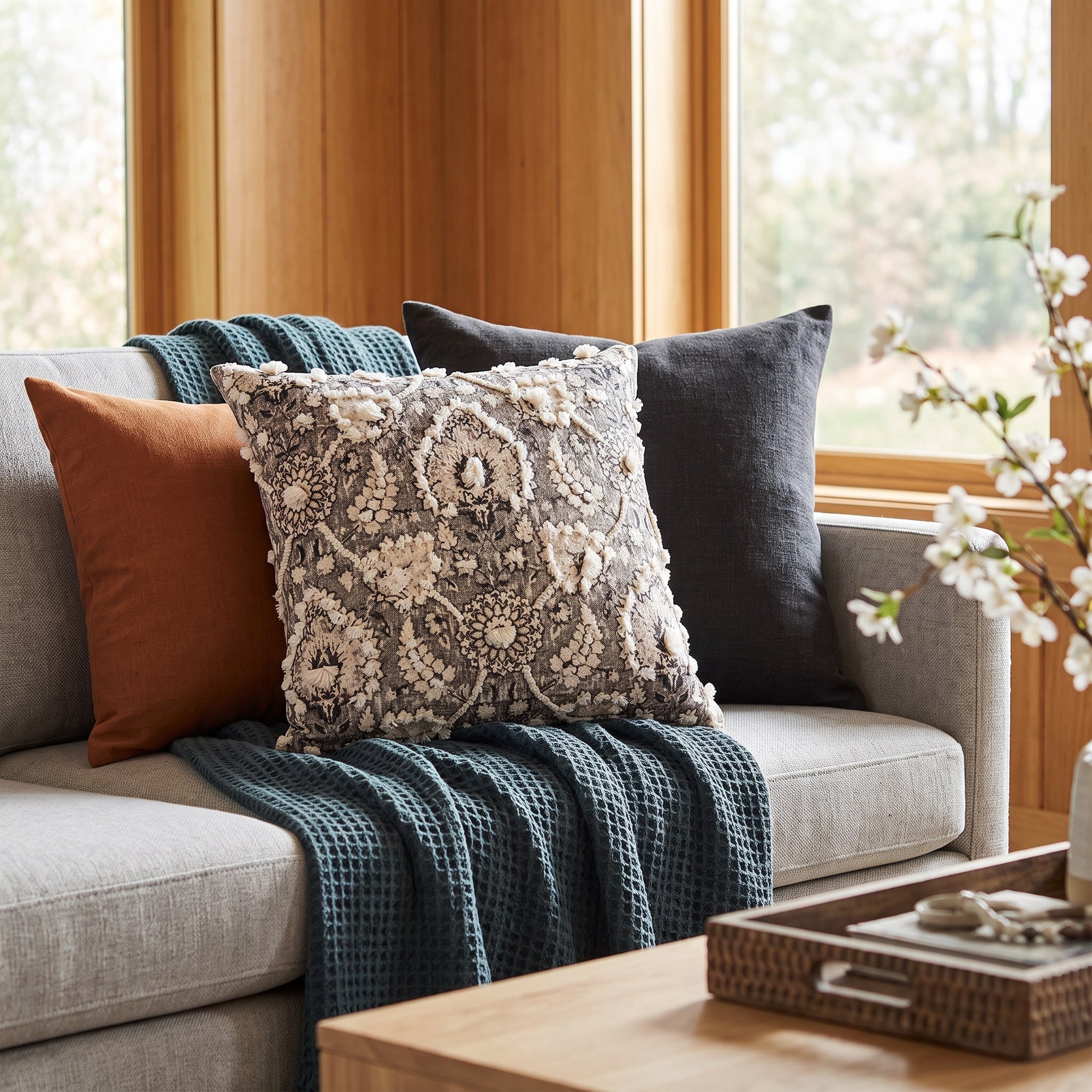 Aster Chenille Pillow