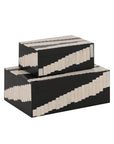 Indigo Road by Egypt Sherrod x East at Main Kamari Geometric Inlay Decorative Nesting Box (Set of 2)