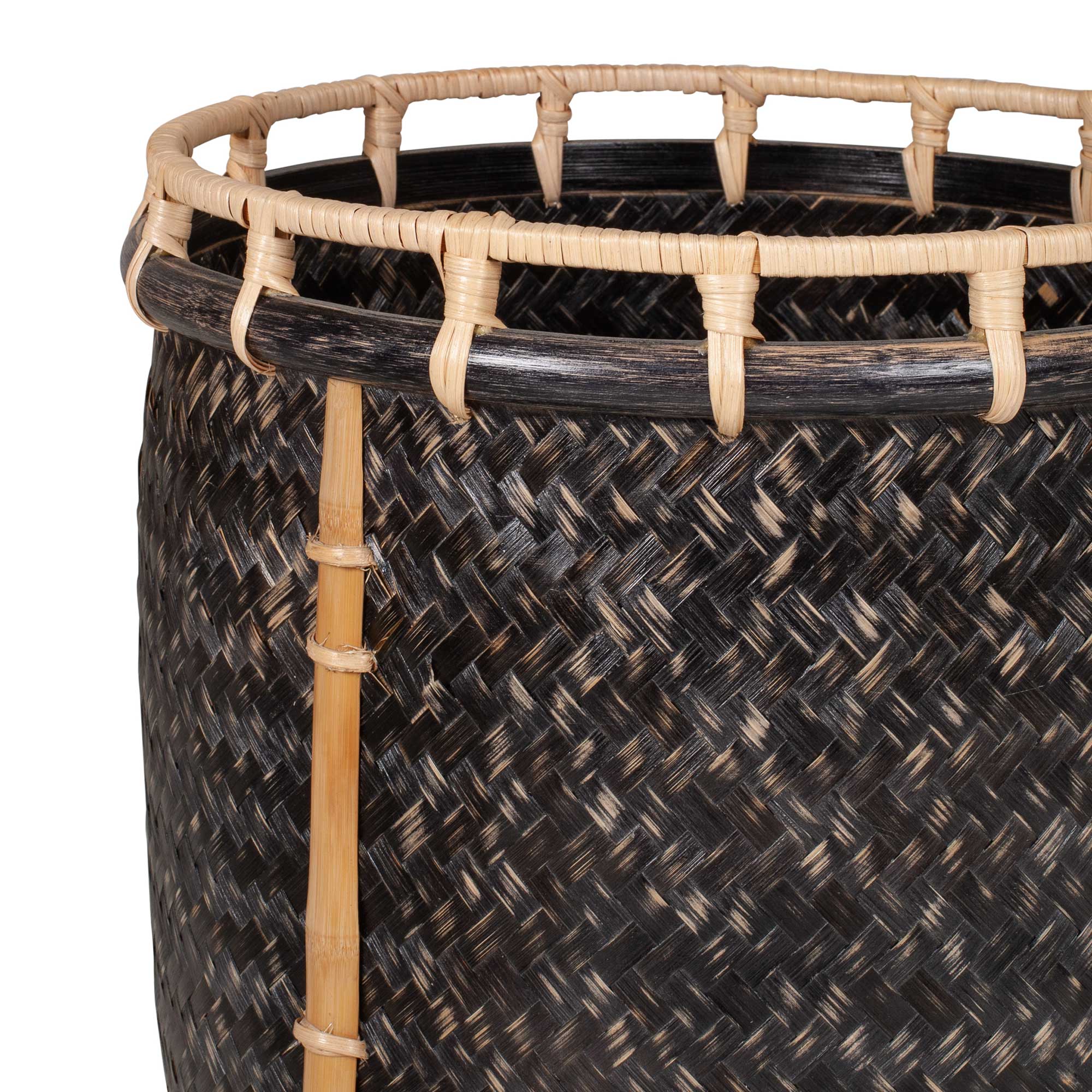 Luz Round Rattan Baskets, Set of 2